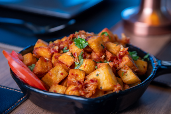 Batata Harra at La Tavola Sea View, Beirut
